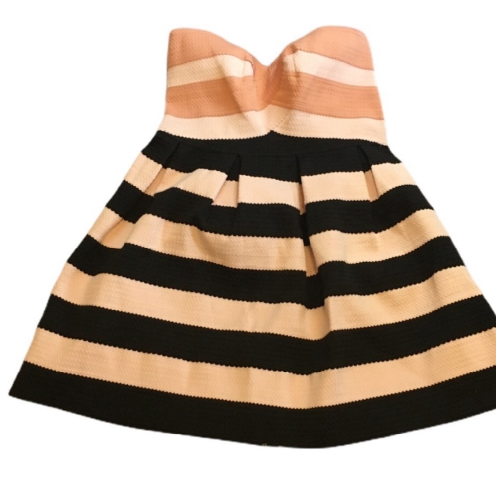 NWOT LUNA Pink/Black Bandage Style Cocktail Dress